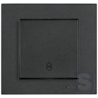 Выключатель одноклавишный ПРОХОДНОЙ Arvia Electric KAREN Дымчатый (20 04 2000 209)